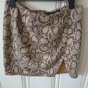 AKIRA Snakeskin Miniskirt